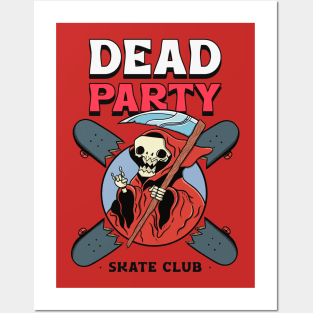 grim reaper skate Posters and Art